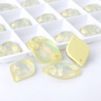 Jonquil AM Lemon Shape High Quality Glass Sew-on Rhinestones WholesaleRhinestone