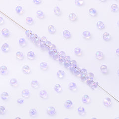 TMAB011 Transparent AB Drop Shape Glass Seed Beads