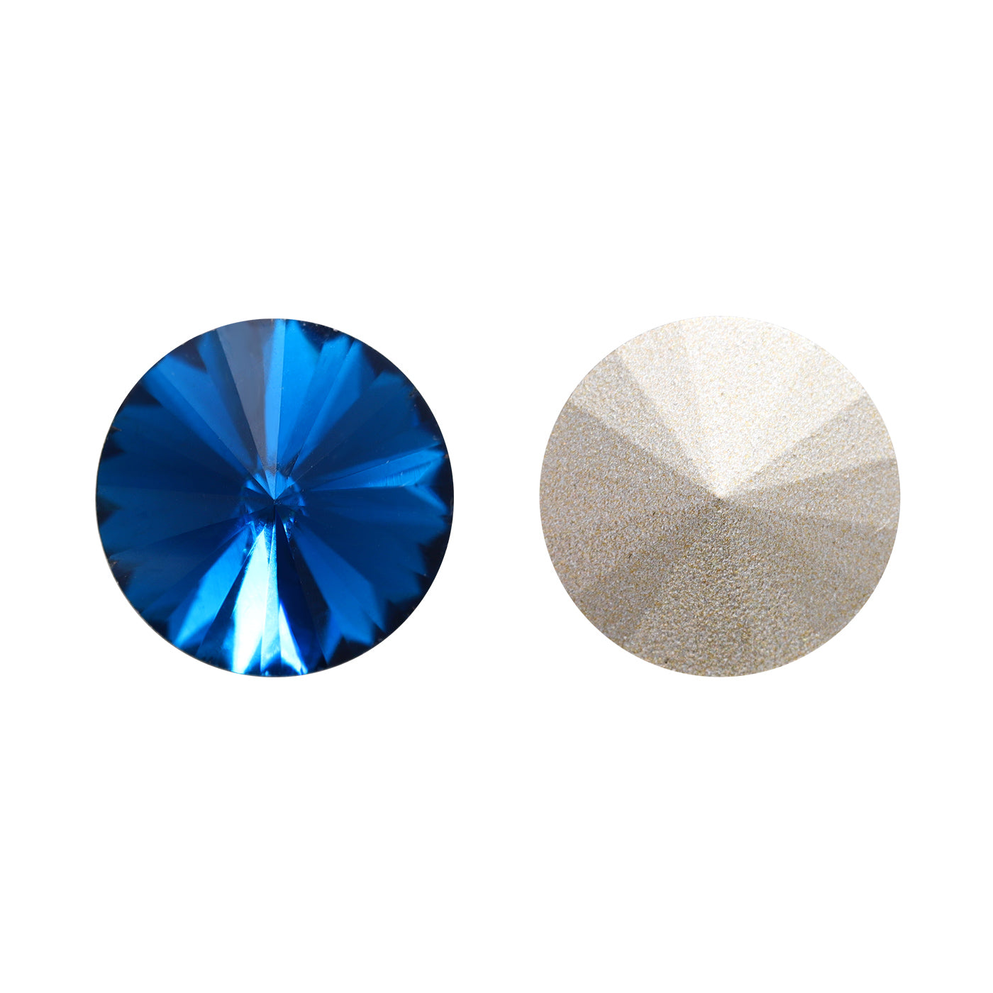 Indicolite Rivoli Shape High Quality Glass Pointed Back Fancy Rhinestones Main image