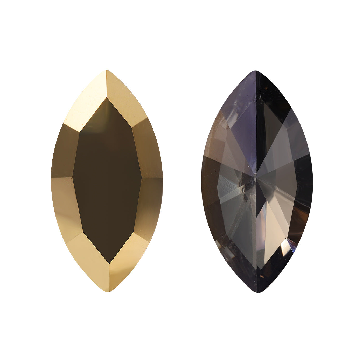 Dorado Navette Shape High Quality Glass Pointed Back Fancy Rhinestones WholesaleRhinestone Immagine principale del prodotto