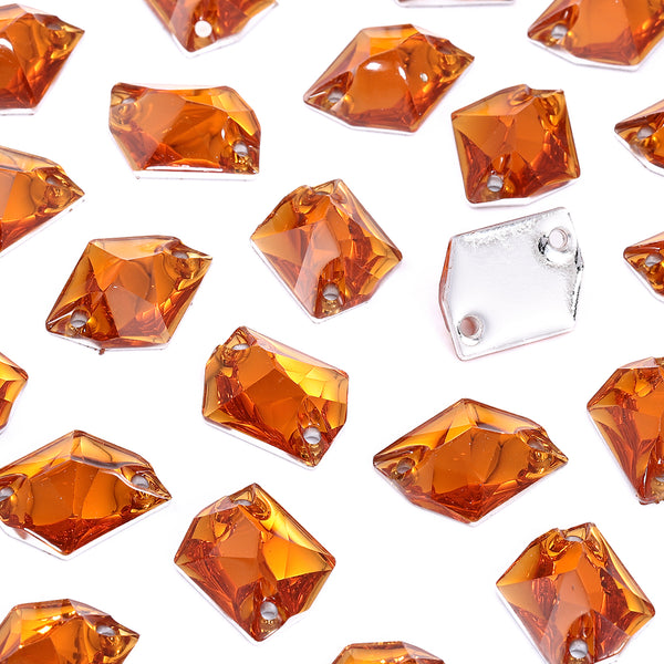 Cosmic Orange Resin Sew-on Rhinestones For Dance Costume WholesaleRhinestone