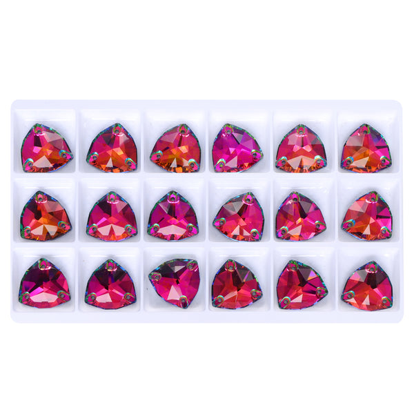 Vitrail Medium Trilliant Shape High Quality Glass Sew-on Rhinestones WholesaleRhinestone
