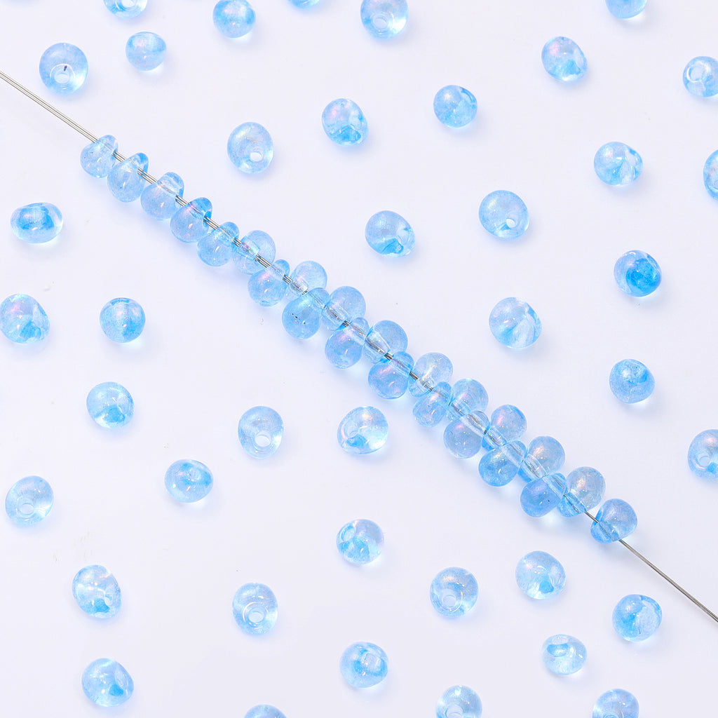 Various Colors Transparent AB Drop Shape Glass Seed Beads WholesaleRhinestone