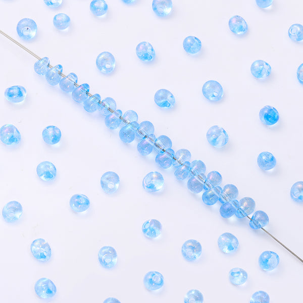 Various Colors Transparent AB Drop Shape Glass Seed Beads WholesaleRhinestone