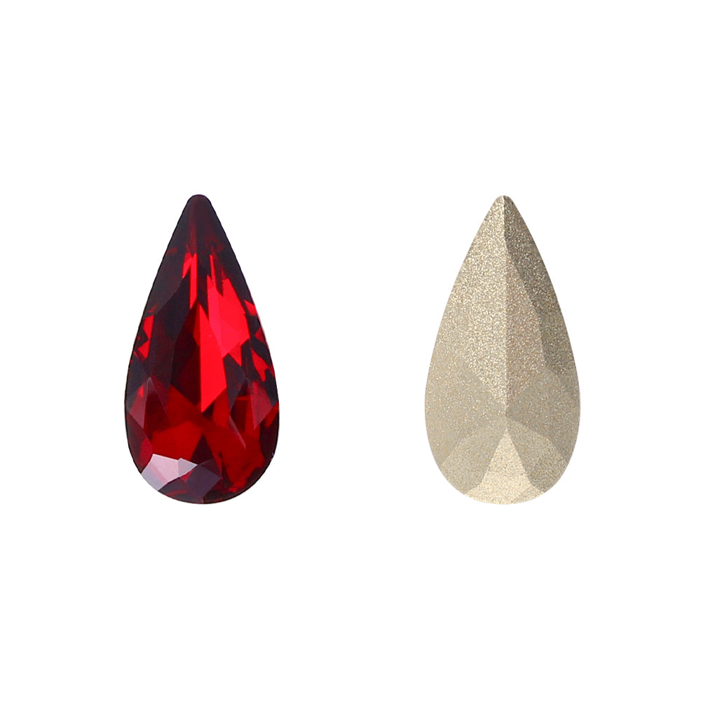 Siam Teardrop Shape High Quality Glass Pointed Back Fancy Rhinestones WholesaleRhinestone Hoofdafbeelding