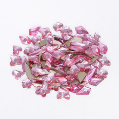 Mixed Shapes Light Pink Flat Back Fancy Rhinestones For Nail Art WholesaleRhinestone