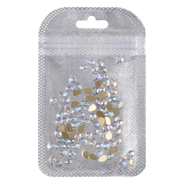 Raindrop Shape Blue Moonlight Flat Back Fancy Rhinestones WholesaleRhinestone