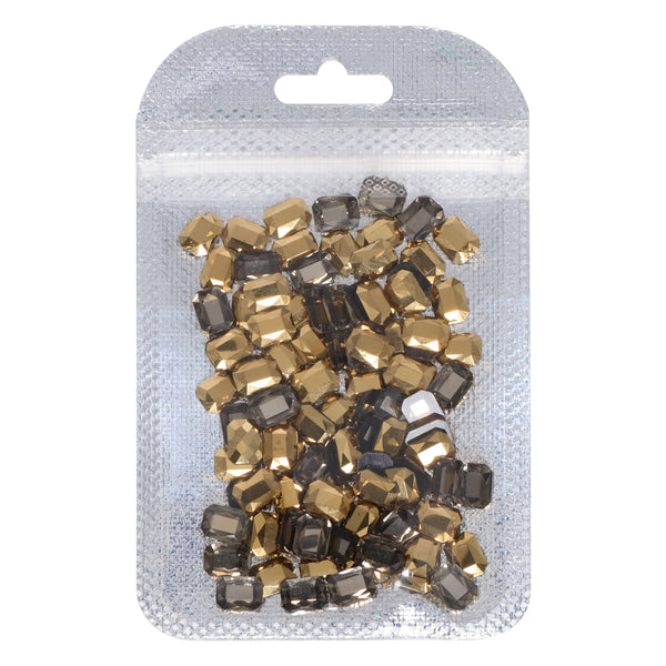 Octagon Shape Aurum Flat Back Fancy Rhinestones WholesaleRhinestone