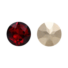 Siam Gemstone Flower Shape High Quality Glass Pointed Back Fancy Rhinestones