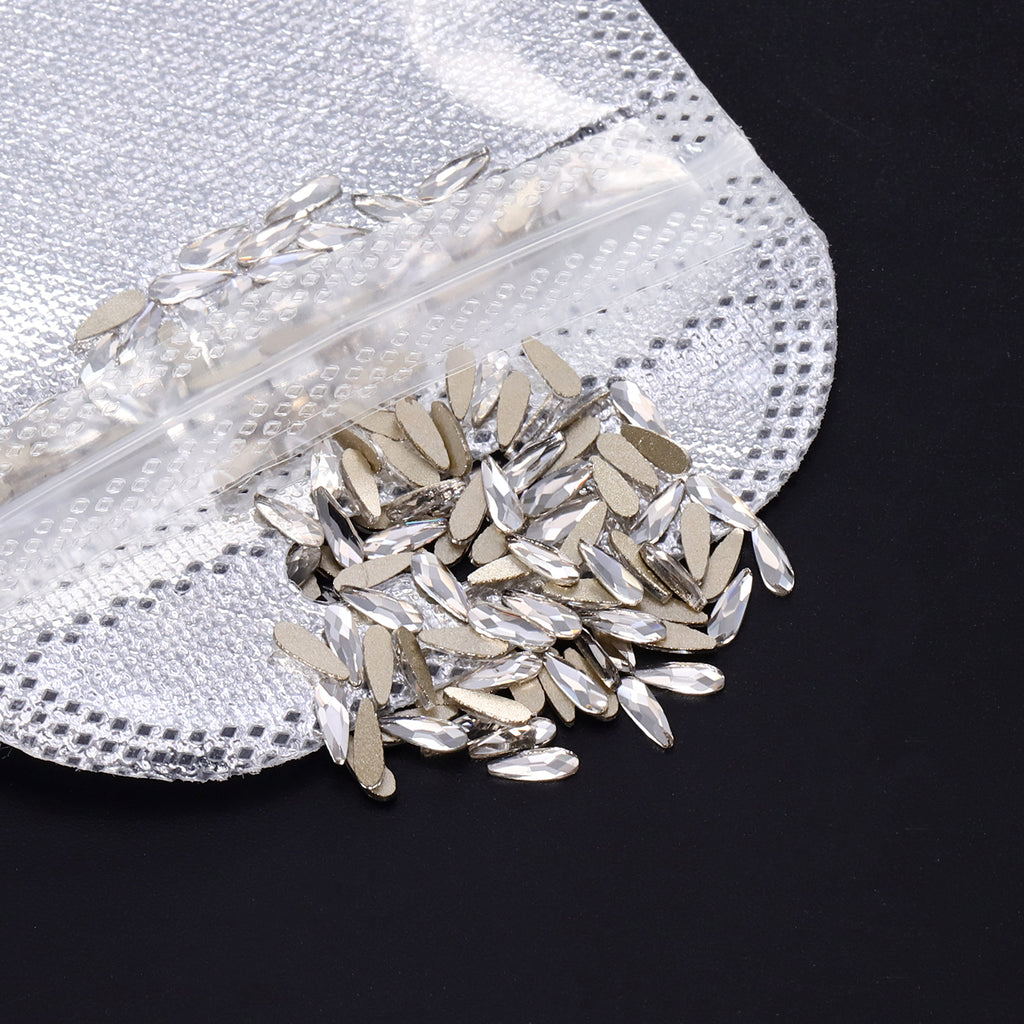 Raindrop Shape Crystal Flat Back Fancy Rhinestones
