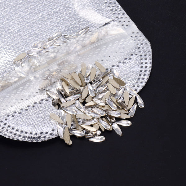 Raindrop Shape Crystal Flat Back Fancy Rhinestones