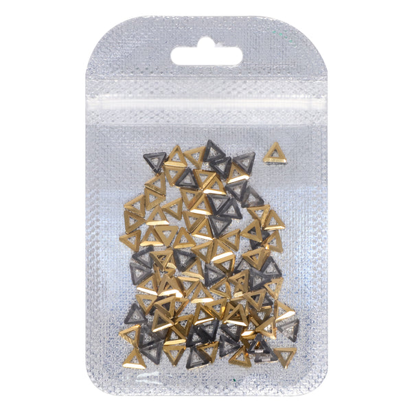 Triangle hollow Shape Aurum Flat Back Fancy Rhinestones WholesaleRhinestone
