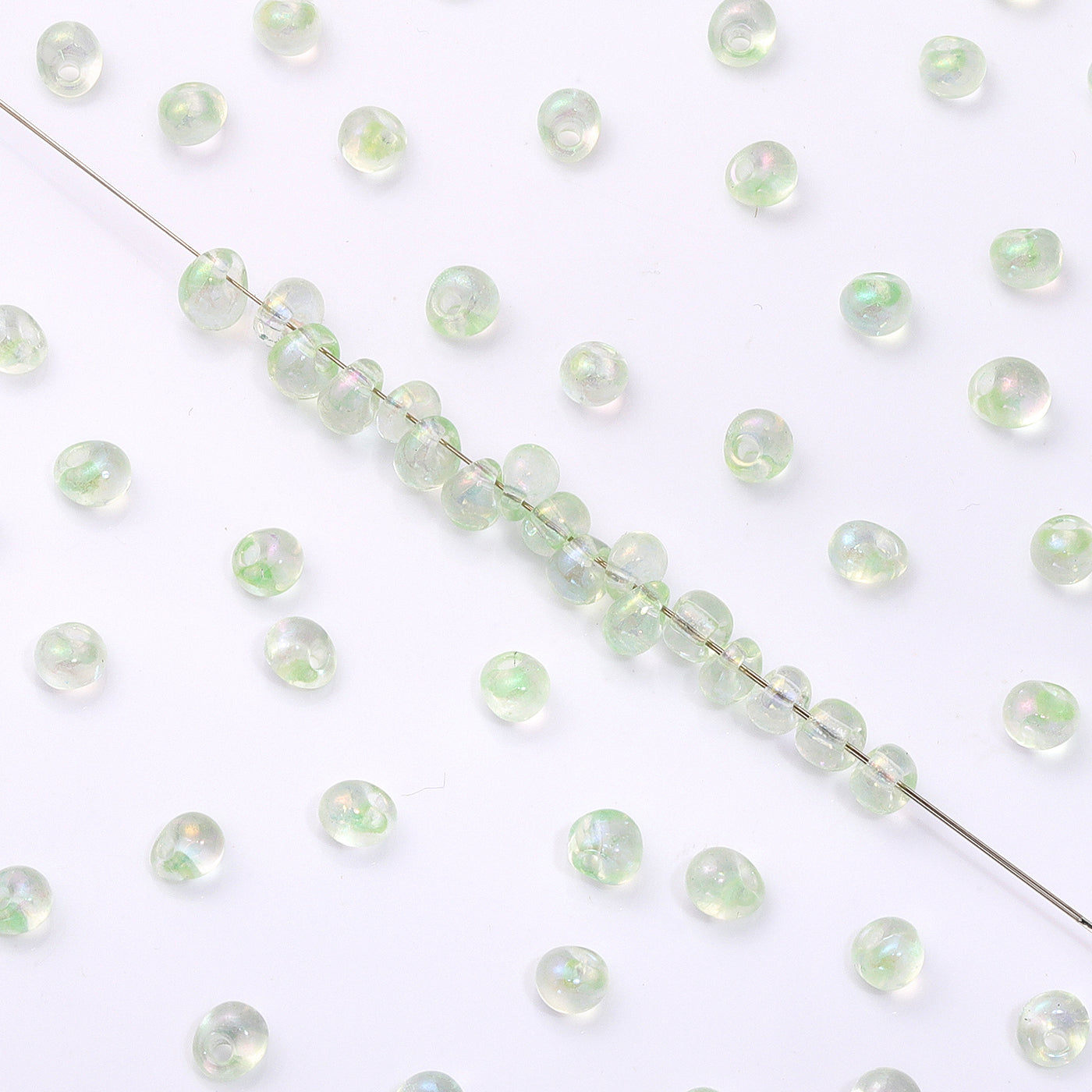 Various Colors Transparent AB Drop Shape Glass Seed Beads