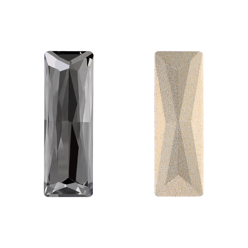 Black Diamond Princess Baguette Shape High Quality Glass Pointed Back Fancy Rhinestones WholesaleRhinestone メイン画像