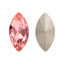 Light Peach Navette Shape High Quality Glass Pointed Back Fancy Rhinestones WholesaleRhinestone