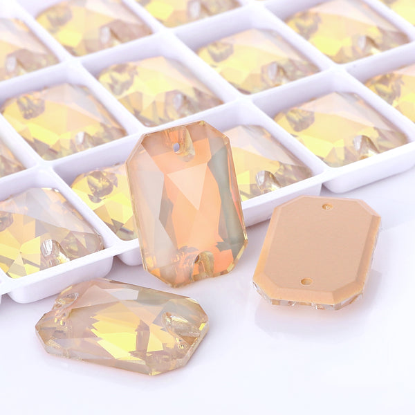 Silk AM Octagon Shape High Quality Glass Sew-on Rhinestones WholesaleRhinestone