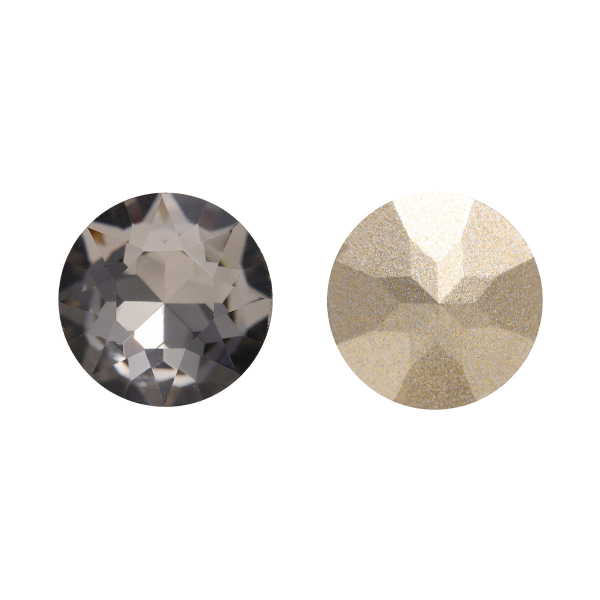 Black Diamond Gemstone Flower Shape High Quality Glass Pointed Back Fancy Rhinestones WholesaleRhinestone
