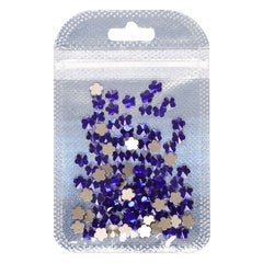 5 leaf plum blossoms Shape Sapphire Flat Back Fancy Rhinestones WholesaleRhinestone