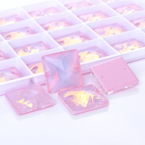 Rosaline AM Square Shape High Quality Glass Sew-on Rhinestones