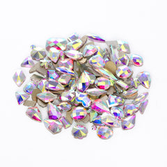 Mixed Shapes Crystal AB Flat Back Fancy Rhinestones For Nail Art WholesaleRhinestone