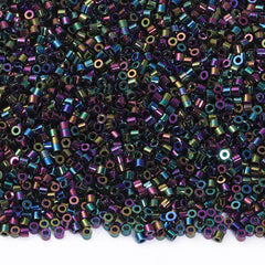 Metallic Rainbow Luster Color Hight Quality Glass Cylinder Seed Beads 1.6 MM Size JS3007