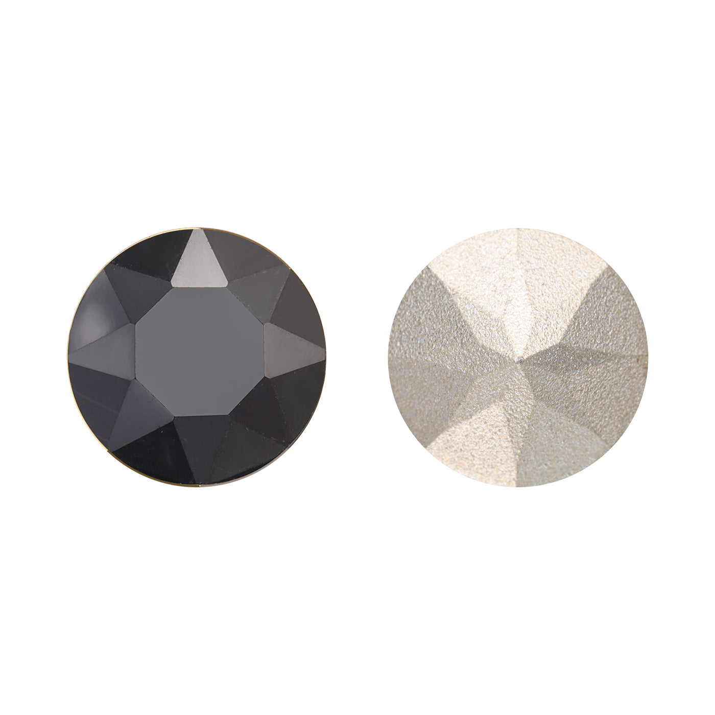 Jet Metallic Silver XIRIUS Chaton Shape High Quality Glass Pointed Back Fancy Rhinestones WholesaleRhinestone Main image