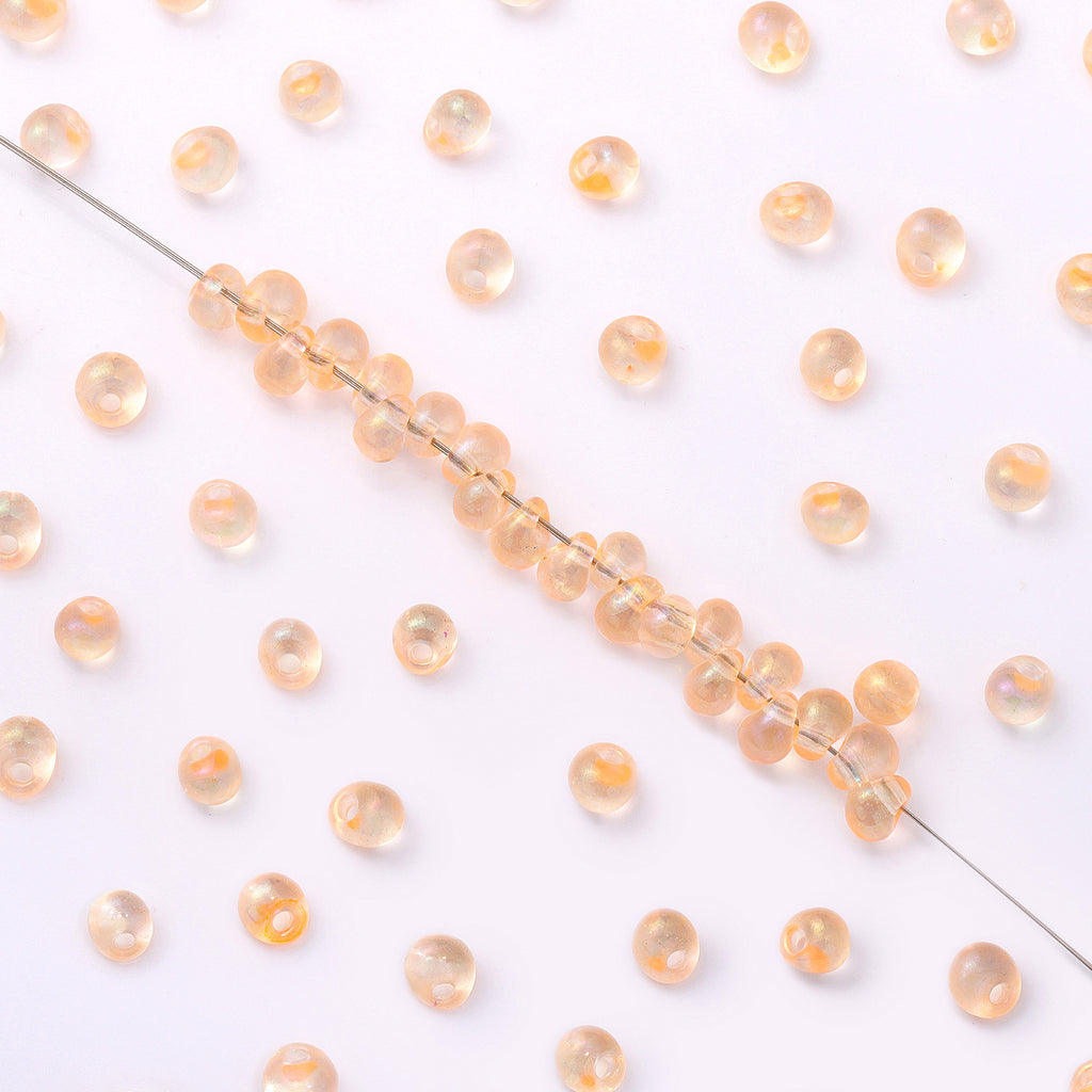 Various Colors Transparent AB Drop Shape Glass Seed Beads WholesaleRhinestone
