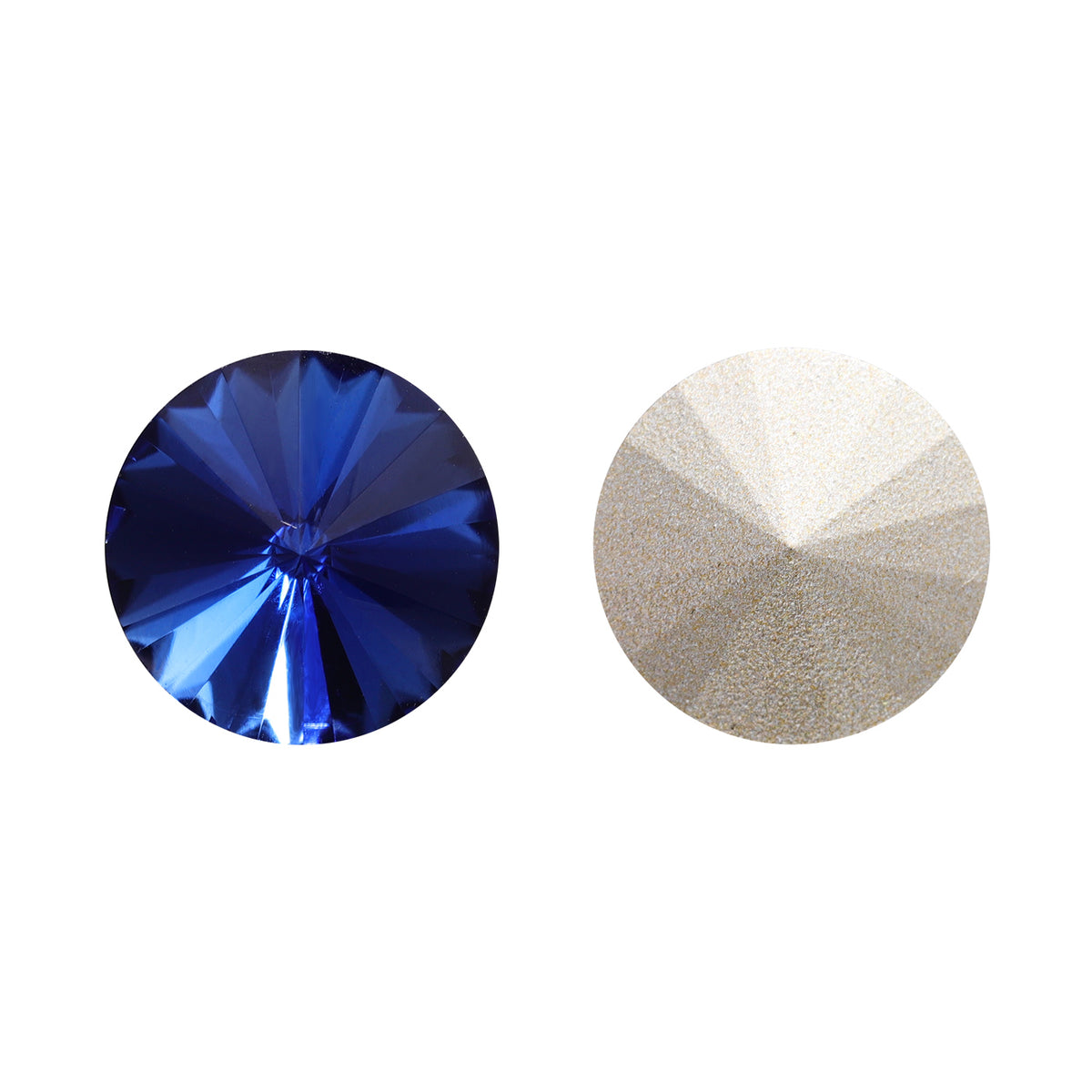 Montana Rivoli Shape High Quality Glass Pointed Back Fancy Rhinestones WholesaleRhinestone Imagen principal del producto