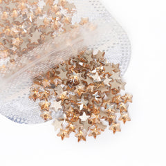 Star Shape Golden Shadow Flat Back Fancy Rhinestones WholesaleRhinestone