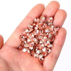 Water Red XIRIUS Chaton Shape Glass Pointed Back Fancy Rhinestones
