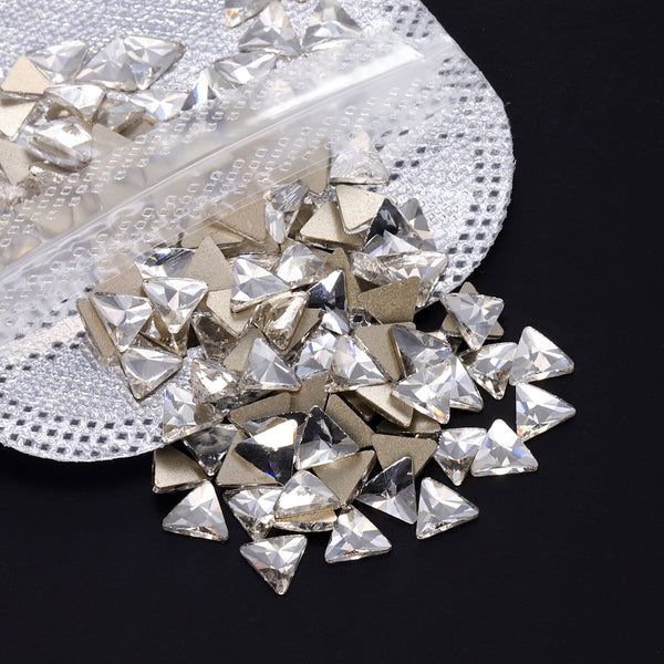 Triangle Shape Crystal Flat Back Fancy Rhinestones WholesaleRhinestone