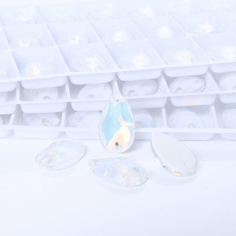 Crystal AM Drop Shape High Quality Glass Sew-on Rhinestones WholesaleRhinestone
