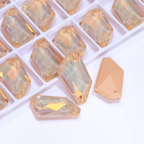 Silk AM De-Art Shape High Quality Glass Sew-on Rhinestones