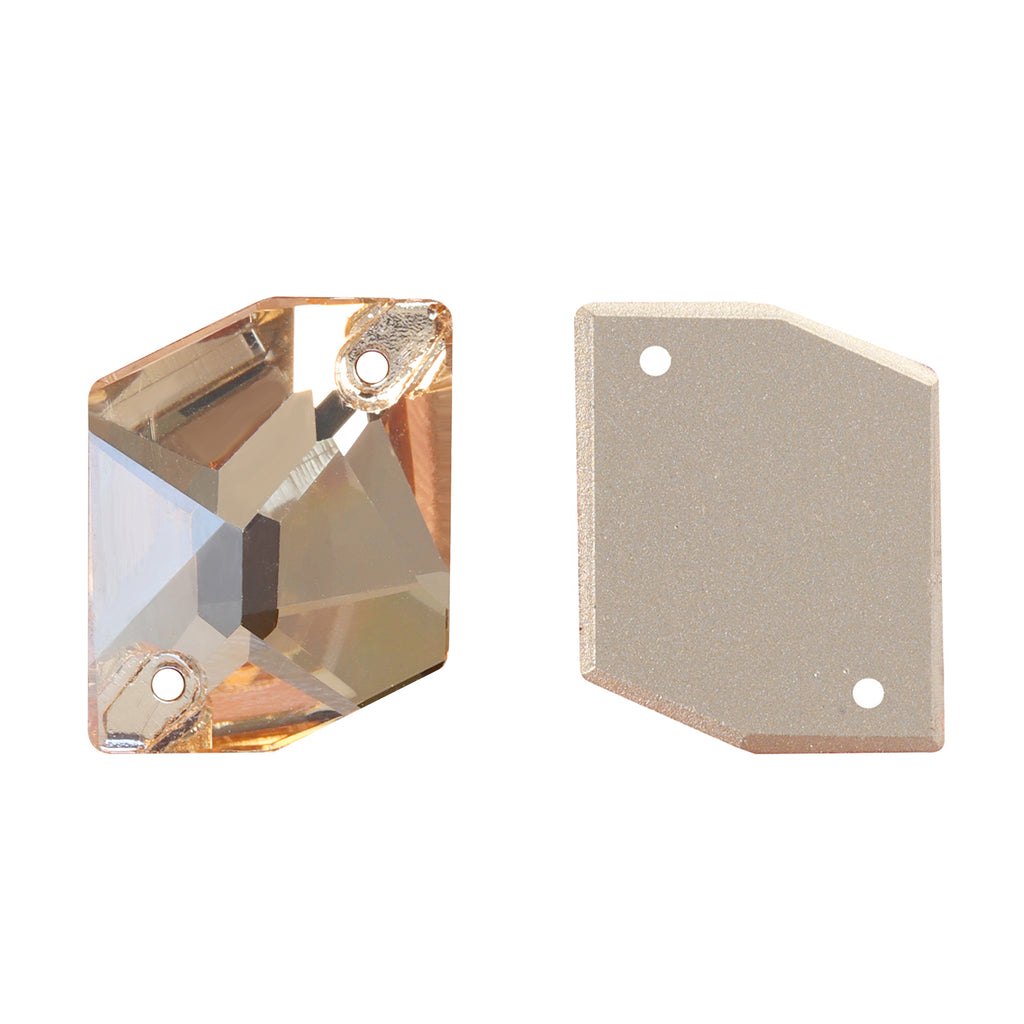 Golden Shadow Cosmic Shape High Quality Glass Sew-on Rhinestones WholesaleRhinestone