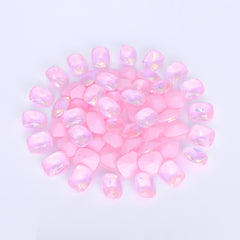 Light Pink AM Pillow Shape Glass Pointed Back Fancy Rhinestones WholesaleRhinestone