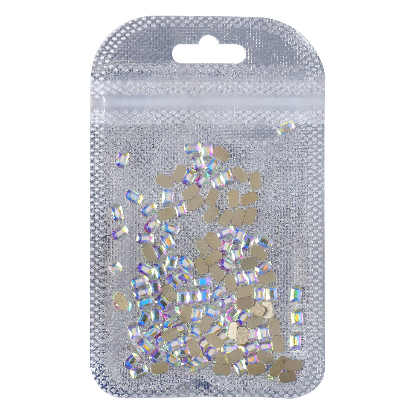 Octagon Shape Crystal AB Flat Back Fancy Rhinestones