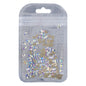 Octagon Shape Crystal AB Flat Back Fancy Rhinestones