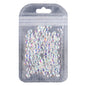 Oval Shape Crystal AB Unfoiled Flat Back Fancy Rhinestones