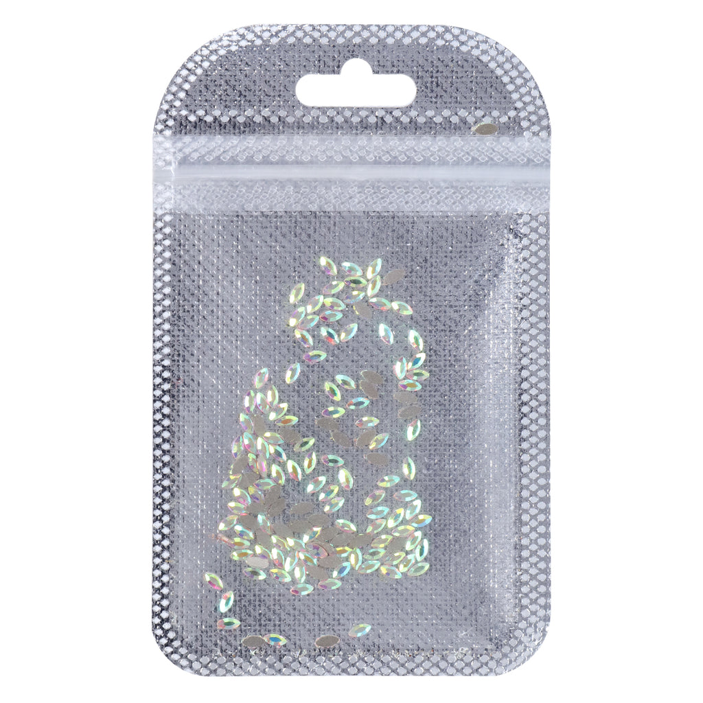 Navette Shape Crystal AB Flat Back Fancy Rhinestones WholesaleRhinestone