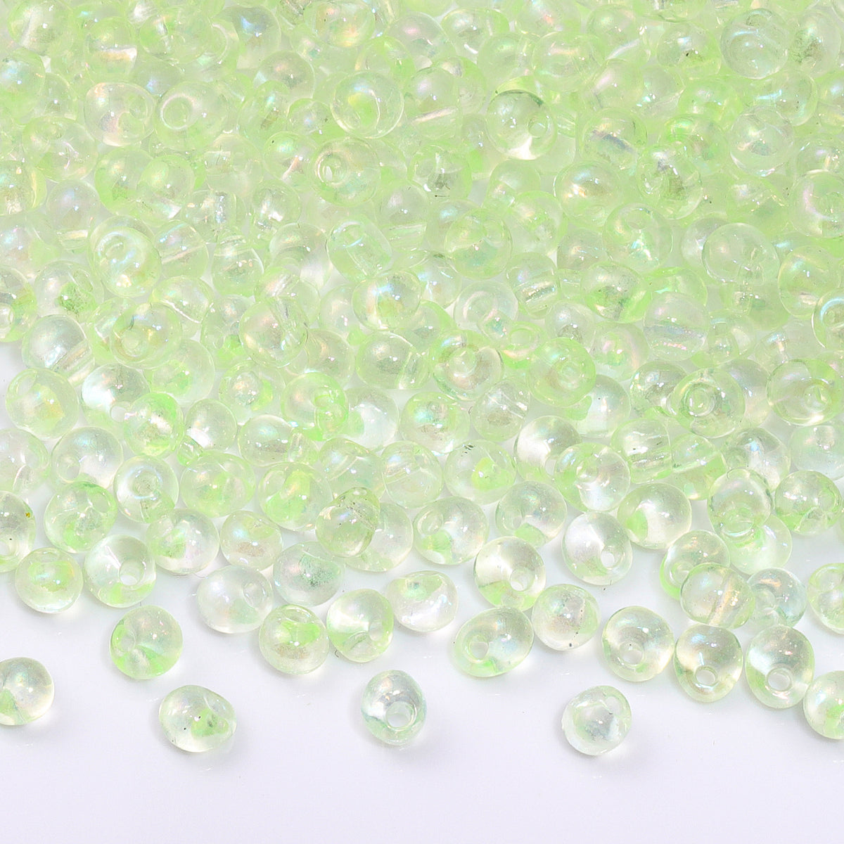 TMAB007 Transparent AB Drop Shape Glass Seed Beads WholesaleRhinestone Main image