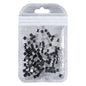 Square Shape Black Flat Back Fancy Rhinestones