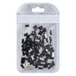 Rectangle Shape Black Flat Back Fancy Rhinestones