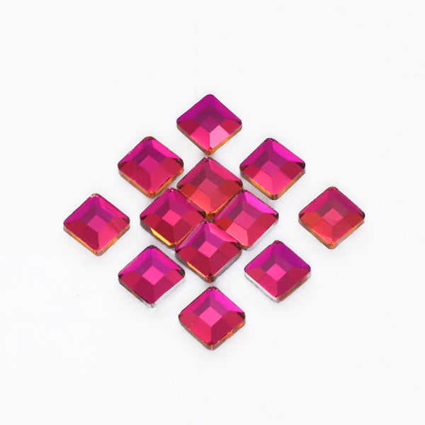 Square Shape Purple Volcano Flat Back Fancy Rhinestones WholesaleRhinestone