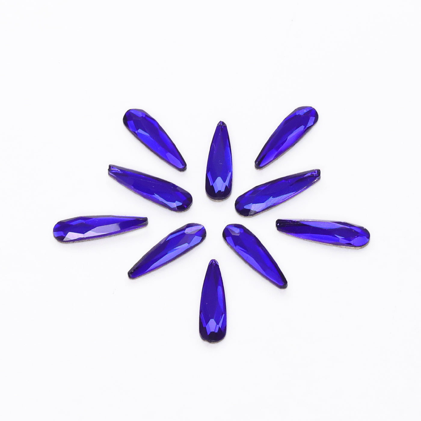 Raindrop Shape Sapphire Flat Back Fancy Rhinestones WholesaleRhinestone