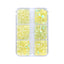 Mixed Sizes 6 Grid Box Mocha Opal Lt Yellow Glass FlatBack Rhinestones For Nail Art WholesaleRhinestone