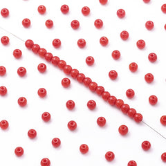 BSCZ023 4,5 mm perline di semi di vetro a forma rotonda per bracciali e gioielli