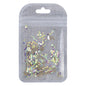 Trapeze Shape Crystal AB Flat Back Fancy Rhinestones