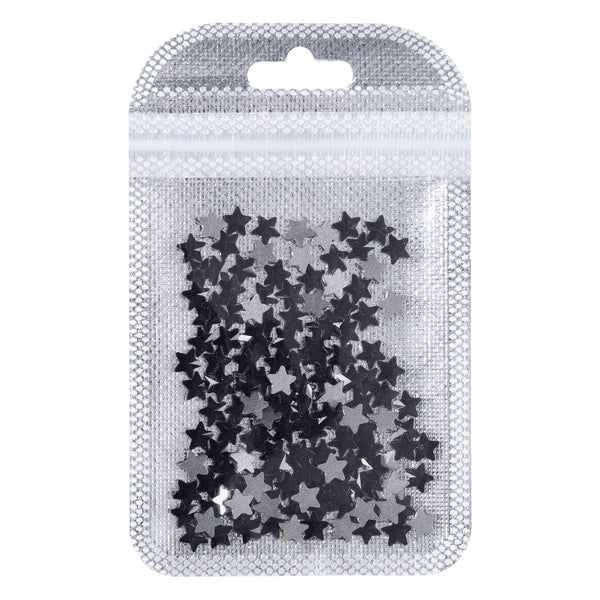 Star Shape Black Flat Back Fancy Rhinestones