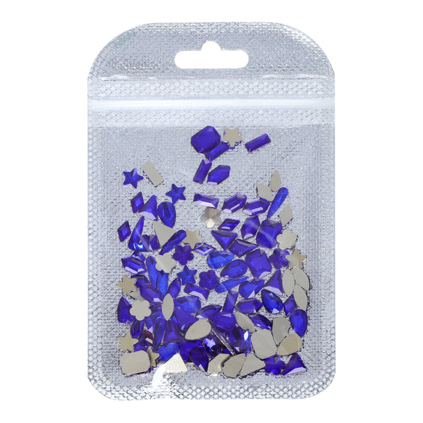 Mixed Shapes Sapphire Flat Back Fancy Rhinestones For Nail Art WholesaleRhinestone