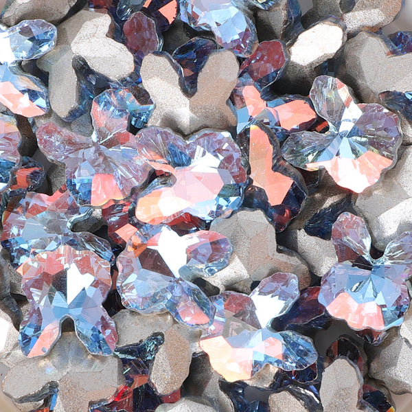 Blue Plating Mg Rabbit Shape Glass Pointed Back Fancy Rhinestones WholesaleRhinestone